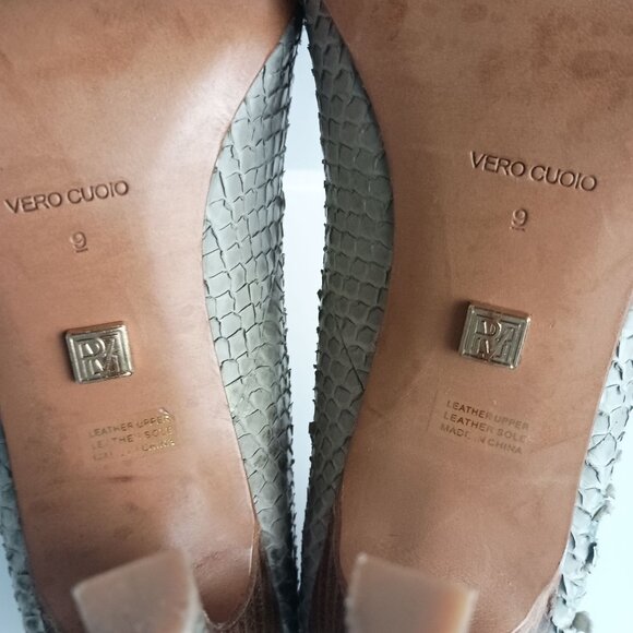 Pour La Victoire Snake Skin Platform Heels Size 9 Pump High Heel Shoes - Picture 6 of 16
